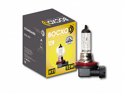 Лампа галогеновая H11 12V  55W ВОСХОD PGJ19-2 (80192)