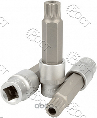 Головка торцевая  SPLINE М16 (1/2") 100 мм со вставкой (с отверст.) АвтоDело