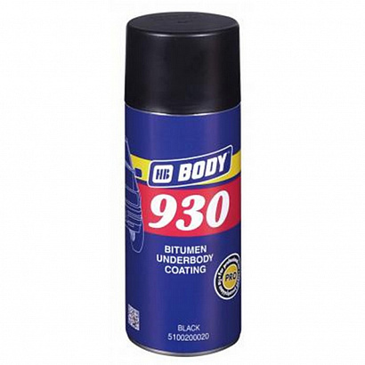 Мастика-антигравий "Body" 930 черный (0,4 л) аэрозоль (5100200020)