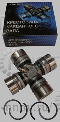 Крестовина карданного вала УАЗ, Г-3110, 3302 с масленкой и стопорными кольцами