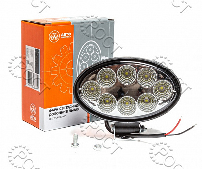 Фара светодиодная дополнительная ( 8 LED) рассеянный свет (овальная 140*57*105) крепление по центру (24Вт, 12/24В)