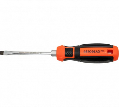Отвертка шлицевая SL6,5 100мм "Professional" "АвтоDело" (39563)
