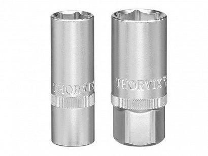 Головка торцевая свечная *16мм 1/2" Thorvik